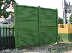 Wzór 24 - ogrodzenie betonowe H-300 - Ogrodzenia betonowe