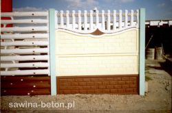 Wzór 57 - ogrodzenie betonowe - Ogrodzenia betonowe