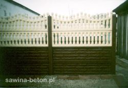 Wzór 58 - ogrodzenie betonowe - Ogrodzenia betonowe