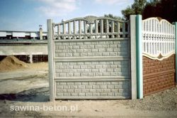 Wzór 60 - ogrodzenie betonowe - Ogrodzenia betonowe